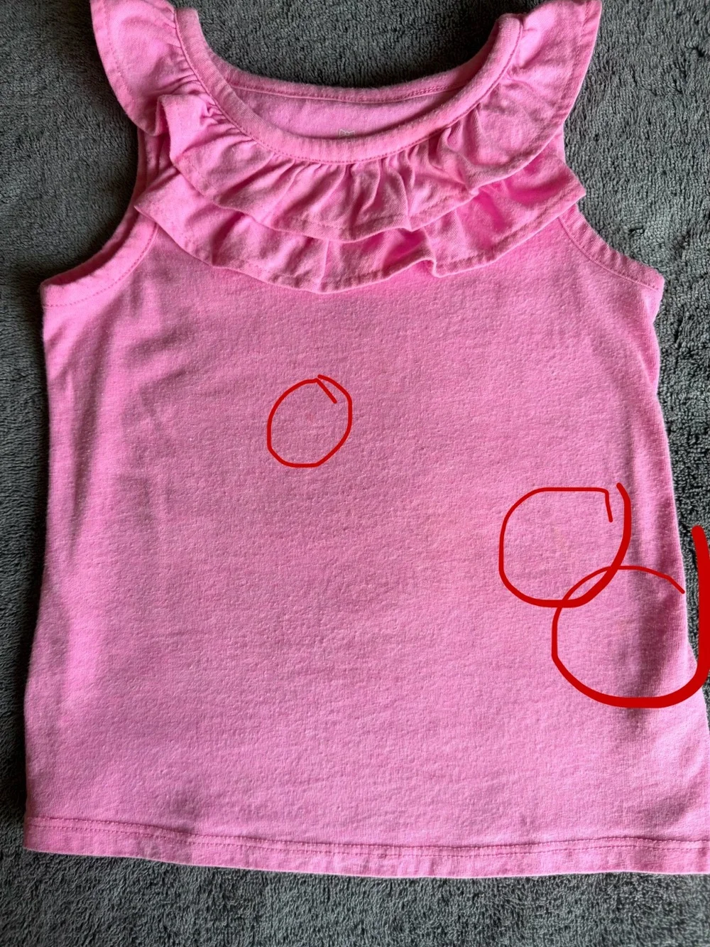 ❤️$4 with Bundle! Pink Ruffle Tank Top with Navy Blue Watermelon Skort